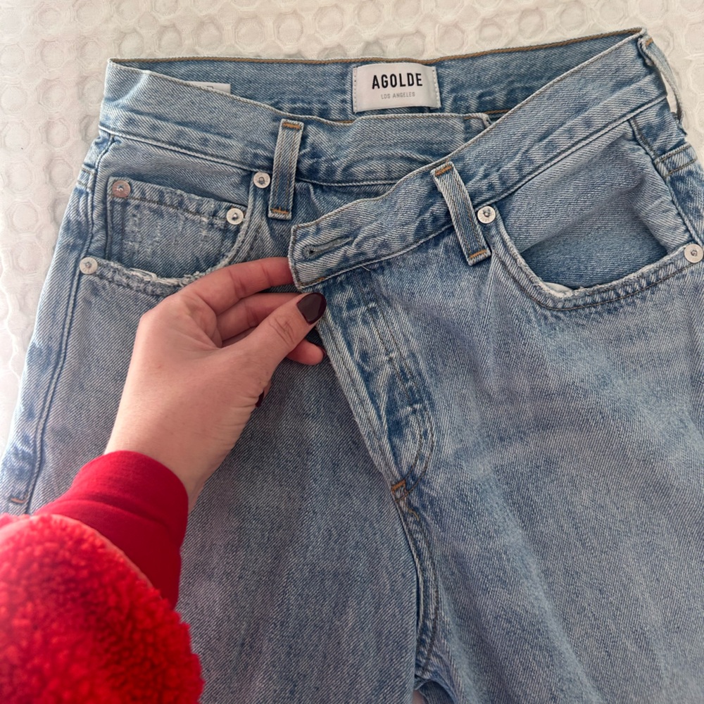 Agolde Classic Light Blue Jeans Size 22 (more like Size 25) - Picture 9 of 16